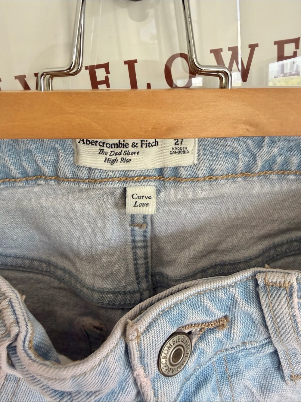 Abercrombie & Fitch Acid Wash Retro Shorts - Picture 4 of 5